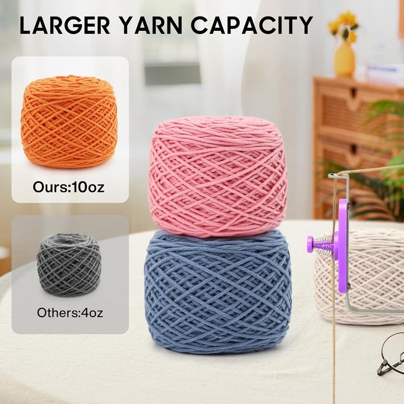DoubleCare Electric Yarn Winder for Crocheting High Speed, Upgrade Three Gears Adjustable 4-10oz Large Capacity Automatic Yarn Ball Winder, Yarn Spinner - Image 5